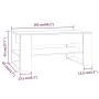 Couchtisch aus weißem Sperrholz, 102 x 55 x 42 cm von vidaXL, Couchtisch - Ref: Foro24-810899, Preis: 68,93 €, Rabatt: %