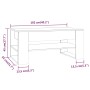 Couchtisch aus weißem Sperrholz, 102 x 55 x 42 cm von vidaXL, Couchtisch - Ref: Foro24-810899, Preis: 70,77 €, Rabatt: %