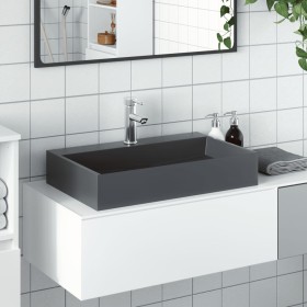 Lavabo de fundición de mineral/mármol antracita