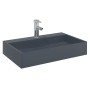 Lavabo de fundición de mineral/mármol antracita 60x38x11 cm von , Sinkt - Ref: Foro24-155985, Preis: 174,03 €, Rabatt: %