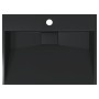 Lavabo de fundición de mineral/mármol negro mate 50x38x11 cm by , Sinks - Ref: Foro24-155979, Price: 150,03 €, Discount: %