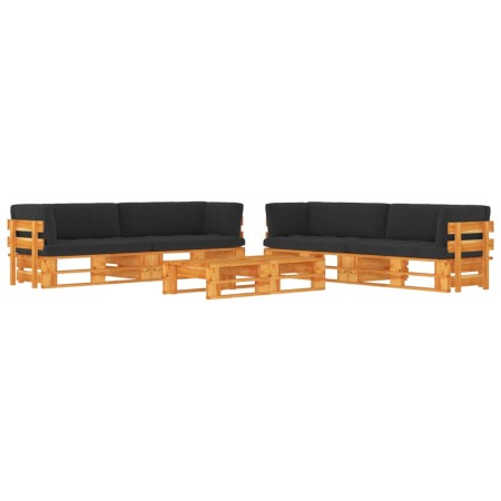 Muebles de palets 6 pzas y cojines madera pino impregnada miel von , Gartensets - Ref: Foro24-3067028, Preis: 738,35 €, Rabat...
