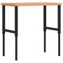 Banco de trabajo rectangular madera maciza 100x60x(73-99,5) cm | Foro24.es | Tu tienda online para hogar, jardín y más Foro24.es