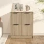 Aparador de madera contrachapada color roble Sonoma 60x30x70 cm de vidaXL, Aparadores - Ref: Foro24-811100, Precio: 72,72 €, ...