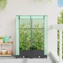 Arriate con cubierta invernadero aspecto ratán 80x40x123 cm by , Pots and planters - Ref: Foro24-4015810, Price: 66,86 €, Dis...