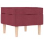 Sillón con reposapiés de tela rojo tinto | Foro24.es | Tu tienda online para hogar, jardín y más Foro24.es
