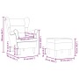 Sillón con reposapiés de tela rojo tinto | Foro24.es | Tu tienda online para hogar, jardín y más Foro24.es