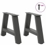Patas para mesa de centro en forma de A (2 unidades), antracita, 40 x (30-31) cm, acero | Foro24.es | Tu tienda online para hogar, jardín y más Foro24.es