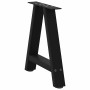 Patas para mesa de centro en forma de A (2 unidades), color negro, 38 x (42-43) cm, acero von , Tischbeine - Ref: Foro24-4012...