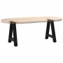 Patas para mesa de centro en forma de A (2 unidades), color negro, 38 x (42-43) cm, acero von , Tischbeine - Ref: Foro24-4012...