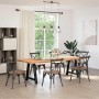 Patas para mesa de comedor en forma de A (2 unidades), color negro, 80 x (72-73) cm, acero | Foro24.es | Tu tienda online para hogar, jardín y más Foro24.es