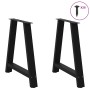 Patas para mesa de comedor en forma de A (2 unidades), color negro, 80 x (72-73) cm, acero | Foro24.es | Tu tienda online para hogar, jardín y más Foro24.es
