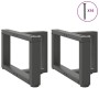 Patas para mesa de centro en forma de T (2 unidades), antracita, 40 x 25 x (30-31) cm, acero | Foro24.es | Tu tienda online para hogar, jardín y más Foro24.es