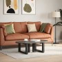 Patas para mesa de centro en forma de T (2 unidades), color negro, 40 x 25 x (30-31) cm, acero by , Table legs - Ref: Foro24-...