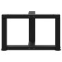 Patas para mesa de centro en forma de T (2 unidades), color negro, 40 x 25 x (30-31) cm, acero by , Table legs - Ref: Foro24-...