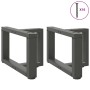 Patas para mesa de centro en forma de T (2 unidades), antracita, 50 x 25 x (30-31) cm, acero | Foro24.es | Tu tienda online para hogar, jardín y más Foro24.es