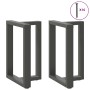 Patas para mesa de comedor en forma de T (2 unidades), antracita, 50 x 35 x (72-73) cm, acero | Foro24.es | Tu tienda online para hogar, jardín y más Foro24.es