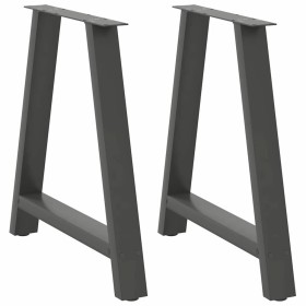 Patas para mesa de comedor en forma de A (2 unidades), antracita, 70 x (72-73) cm, acero von , Tischbeine - Ref: Foro24-40128...