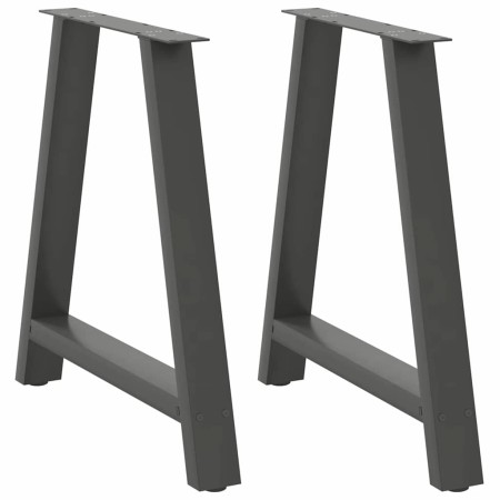Patas para mesa de comedor en forma de A (2 unidades), antracita, 70 x (72-73) cm, acero von , Tischbeine - Ref: Foro24-40128...
