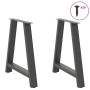 Patas para mesa de comedor en forma de A (2 unidades), antracita, 70 x (72-73) cm, acero von , Tischbeine - Ref: Foro24-40128...
