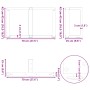 Patas para mesa de centro en forma de T (2 unidades), antracita, 70 x 25 x (42-43) cm, acero | Foro24.es | Tu tienda online para hogar, jardín y más Foro24.es