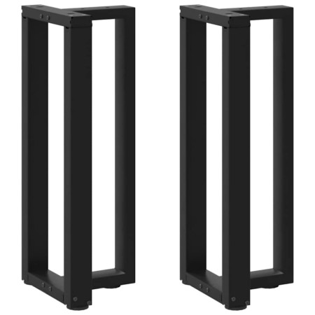 Patas para consola en forma de T (2 unidades), color negro, 38 x 25 x (72-73) cm, acero by , Table legs - Ref: Foro24-4013044...