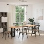 Patas para consola en forma de T (2 unidades), color negro, 38 x 25 x (72-73) cm, acero by , Table legs - Ref: Foro24-4013044...