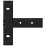 Patas para consola en forma de T (2 unidades), color negro, 38 x 25 x (72-73) cm, acero by , Table legs - Ref: Foro24-4013044...