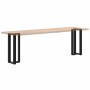 Patas para consola en forma de T (2 unidades), color negro, 38 x 25 x (72-73) cm, acero by , Table legs - Ref: Foro24-4013044...