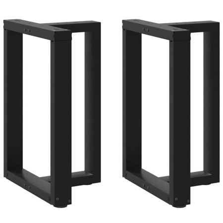 Patas para mesa de comedor en forma de T (2 unidades), color negro, 60 x 35 x (72-73) cm, acero by , Table legs - Ref: Foro24...