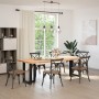 Patas para mesa de comedor en forma de T (2 unidades), color negro, 60 x 35 x (72-73) cm, acero by , Table legs - Ref: Foro24...