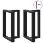Patas para mesa de comedor en forma de T (2 unidades), color negro, 60 x 35 x (72-73) cm, acero by , Table legs - Ref: Foro24...