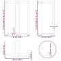 Patas para mesa de comedor en forma de T (2 unidades), color negro, 60 x 35 x (72-73) cm, acero by , Table legs - Ref: Foro24...