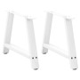 Patas para mesa de centro en forma de A (2 unidades), color blanco, 60 x (42-43) cm, acero | Foro24.es | Tu tienda online para hogar, jardín y más Foro24.es