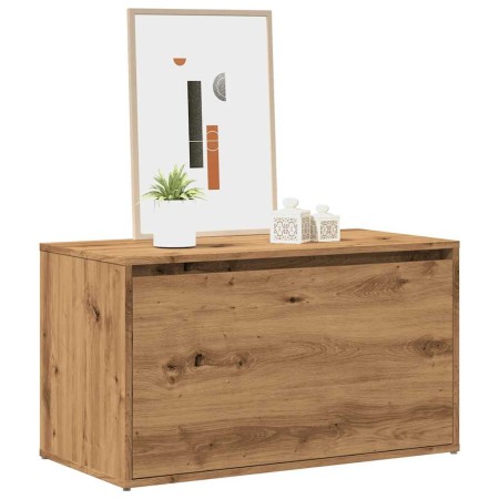 Banco de pasillo de aglomerado roble artesanal 80x40x45 cm by , Benches for halls and storage - Ref: Foro24-856753, Price: 74...