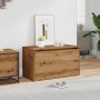 Banco de pasillo de aglomerado roble artesanal 80x40x45 cm by , Benches for halls and storage - Ref: Foro24-856753, Price: 74...