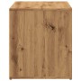 Banco de pasillo de aglomerado roble artesanal 80x40x45 cm by , Benches for halls and storage - Ref: Foro24-856753, Price: 74...