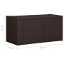 Braune Kissenbox 85 L 86x40x42 cm von vidaXL, Aufbewahrungskörbe - Ref: Foro24-340614, Preis: 89,42 €, Rabatt: %
