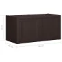 Brown cushion box 85 L 86x40x42 cm by vidaXL, Storage baskets - Ref: Foro24-340614, Price: 86,81 €, Discount: %