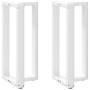 Patas para mesa de bar en forma de T (2 unidades), color blanco, 40 x 35 x (90-91) cm, acero by , Table legs - Ref: Foro24-40...