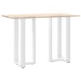 Patas para mesa de bar en forma de T (2 unidades), color blanco, 40 x 35 x (90-91) cm, acero by , Table legs - Ref: Foro24-40...