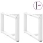 Patas para mesa de centro en forma de T (2 unidades), color blanco, 60 x 25 x (42-43) cm, acero | Foro24.es | Tu tienda online para hogar, jardín y más Foro24.es