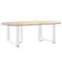 Patas para mesa de centro en forma de T (2 unidades), color blanco, 60 x 25 x (42-43) cm, acero | Foro24.es | Tu tienda online para hogar, jardín y más Foro24.es
