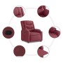 Sillón reclinable de tela rojo tinto von , Sessel - Ref: Foro24-4019922, Preis: 229,48 €, Rabatt: %