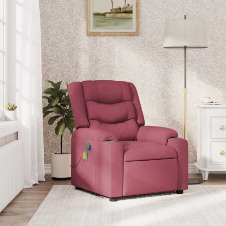 Sillón de masaje reclinable de tela color vino tinto von , Sessel - Ref: Foro24-4019929, Preis: 219,19 €, Rabatt: %