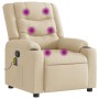 Sillón de masaje reclinable de tela crema von , Sessel - Ref: Foro24-4019934, Preis: 236,86 €, Rabatt: %