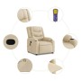 Sillón de masaje reclinable de tela crema von , Sessel - Ref: Foro24-4019934, Preis: 236,86 €, Rabatt: %
