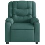 Sillón reclinable eléctrico tela verde oscuro by , Armchairs - Ref: Foro24-3310250, Price: 267,22 €, Discount: %