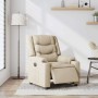 Sillón reclinable eléctrico de tela crema by , Armchairs - Ref: Foro24-3310252, Price: 271,74 €, Discount: %