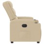 Sillón reclinable eléctrico de tela crema by , Armchairs - Ref: Foro24-3310252, Price: 271,74 €, Discount: %